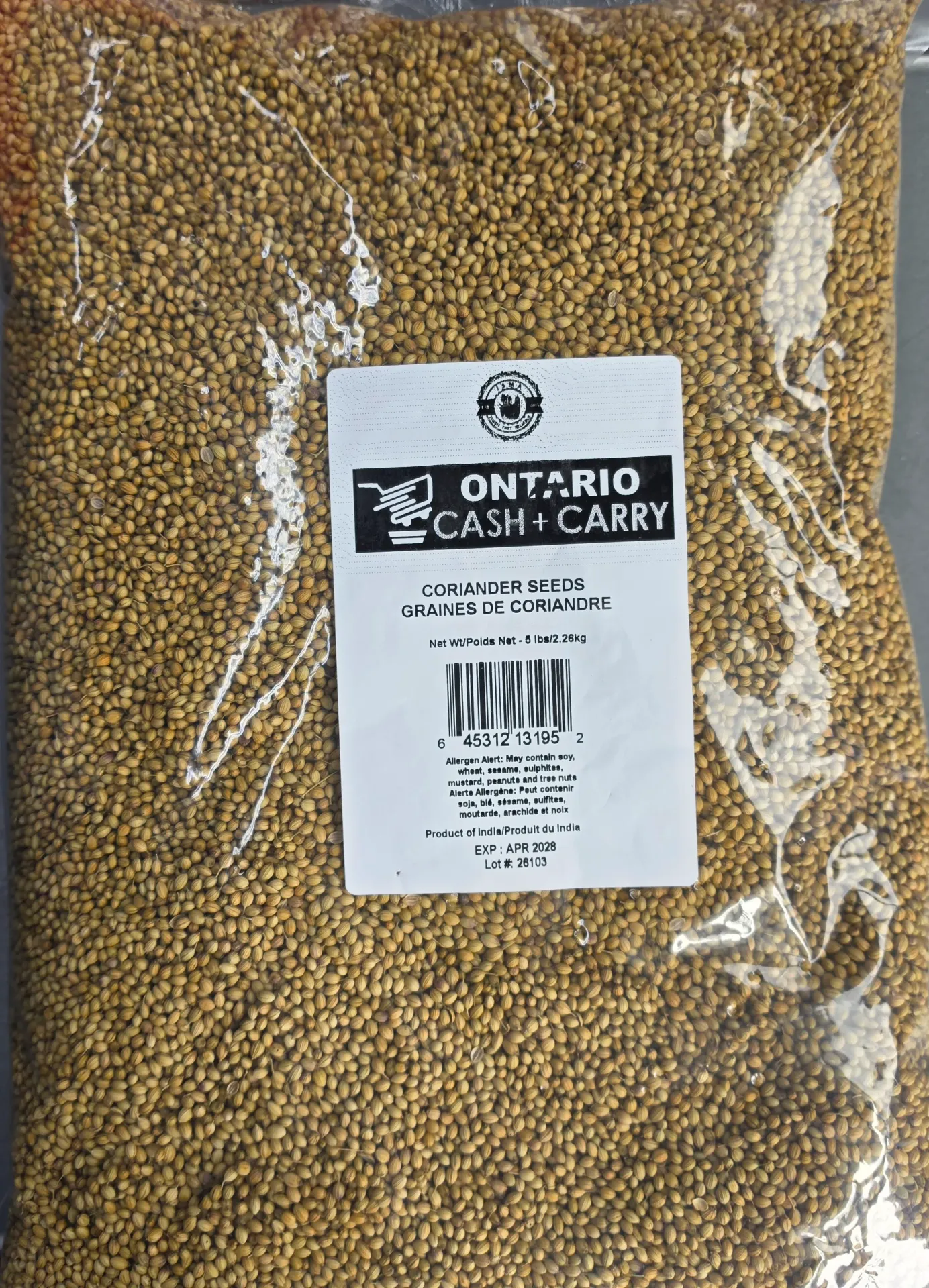 Oncc Coriander Seed 1X5LB