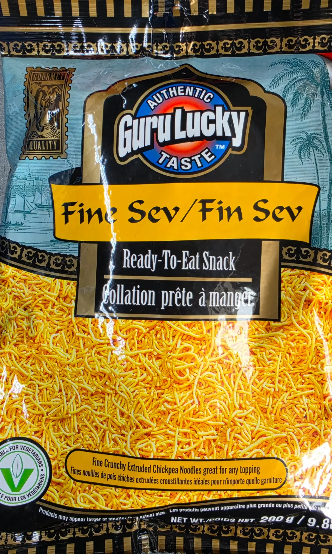 Guru Lucky - Fine Sev Ready to Eat Snack- 280g - Each