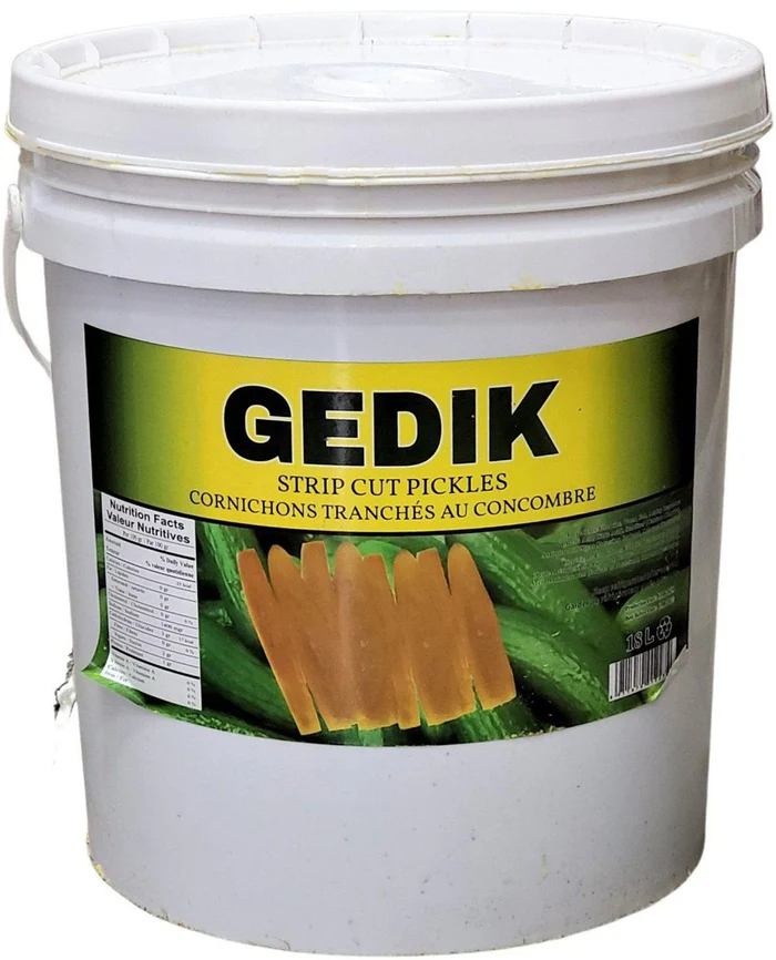 Gedik-Striped Cut Cucumber Pickle- 18lt