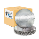 Enjay Scallop Sheets - 9" - Round - Silver - 0.45 thick