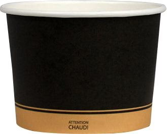 Morning Dew - 16 oz Paper Soup Container - Ebony Print - 16SCE- 500 ct - Case