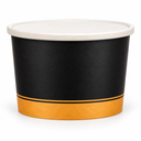 Morning Dew - 16oz Paper Soup Container - Ebony Print - 16SCE- 500 pcs - Case