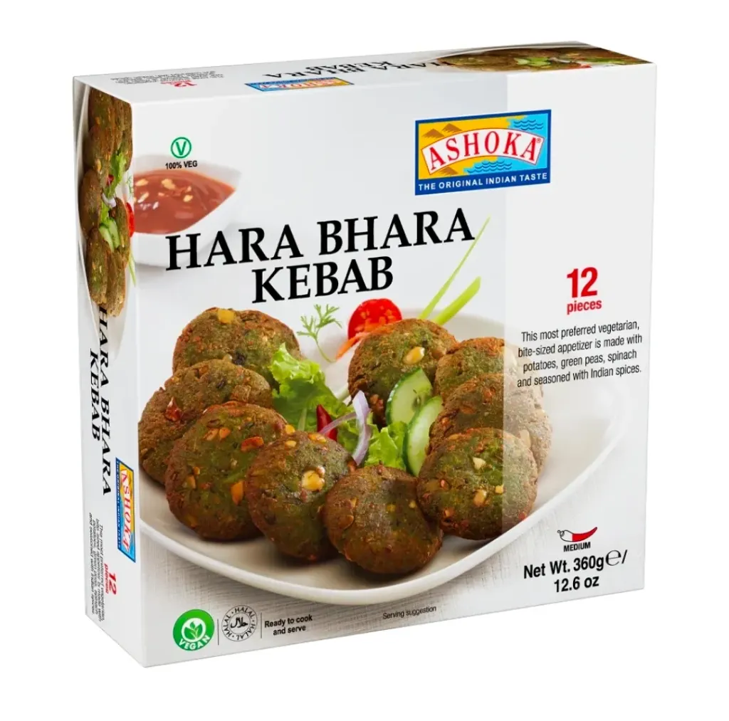 ASHOKA FRZ HARA BHARA KEBAB, 360g (12 Pcs)