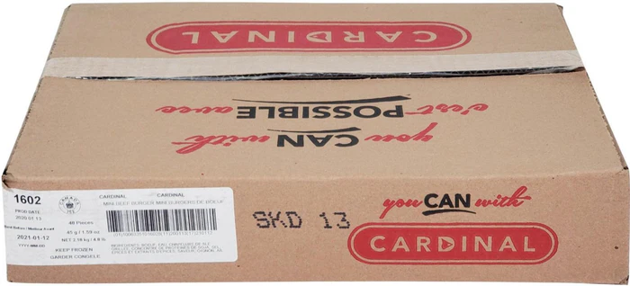MEA01-Frozen - Cardinal - 1.6oz Mini Beef Burger - 1602