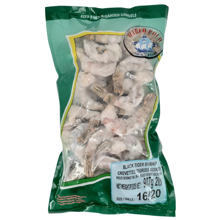 Marco Polo - 16-20 P & D Tail On Black Tiger Shrimp- 5x2lb