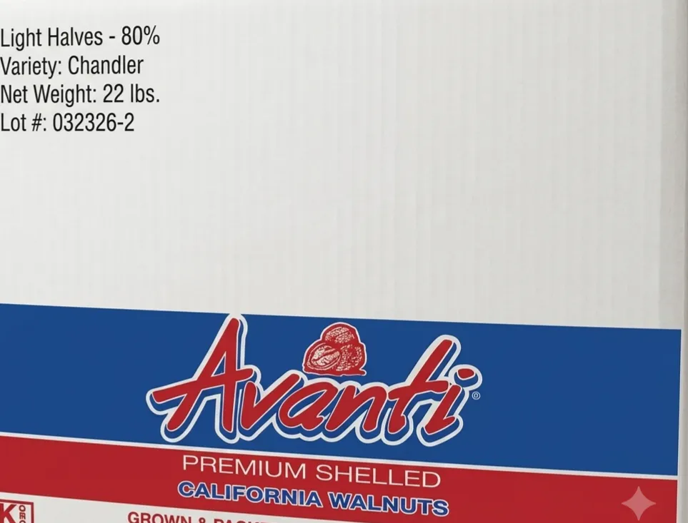 NUTW1 - AVANTI CALIFORNIA WALNUTS(FULL)-22lb