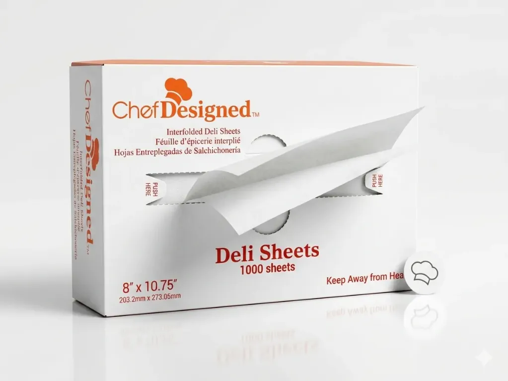 ChefDesigned-Interfold - Deli Sheets - 8"x10 3/4" - 030002- 10x1000 ct