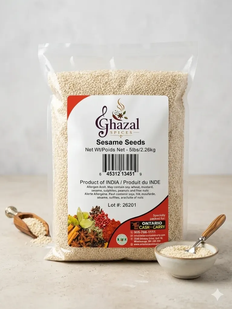 Ghazal- Hulled Sesame White - 5lb