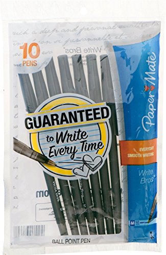Peper Mate Black pen  Smooth Writing x10