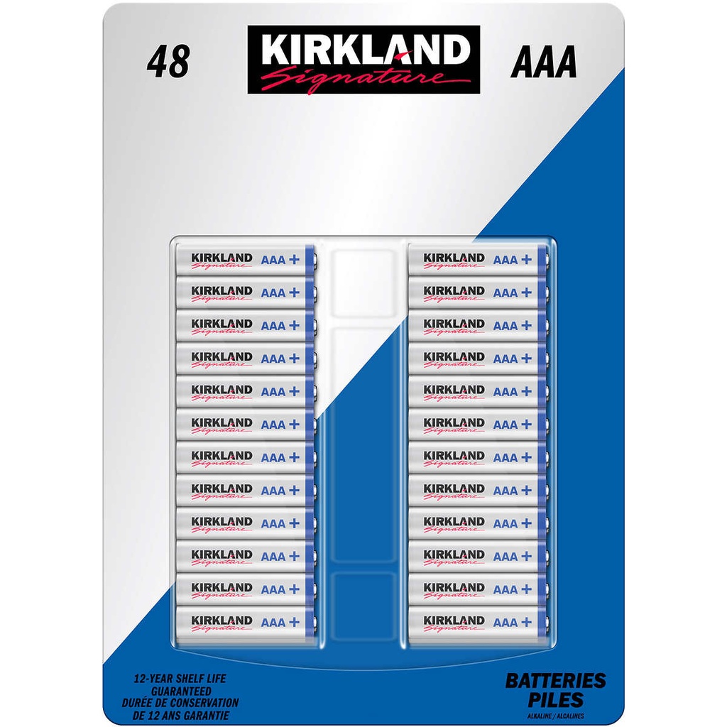 Kirkland Signature AAA Batteries Pack of 48