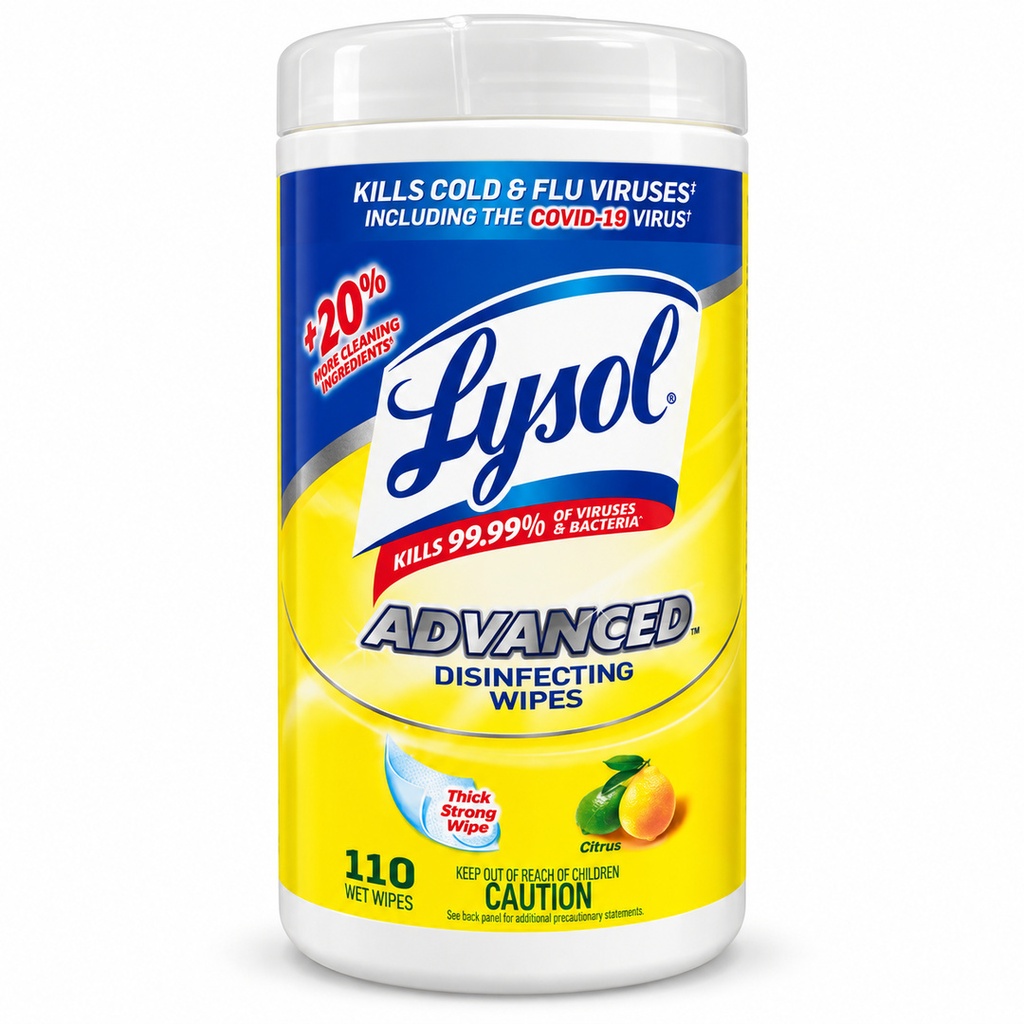 Lysol Advanced Disinfecting Wipes- 550 Wipes- Each