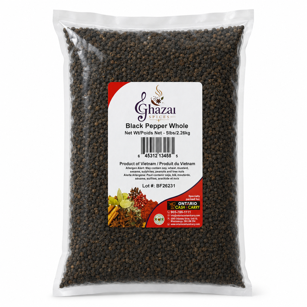 Ghazal - Black Pepper Whole - 5lb