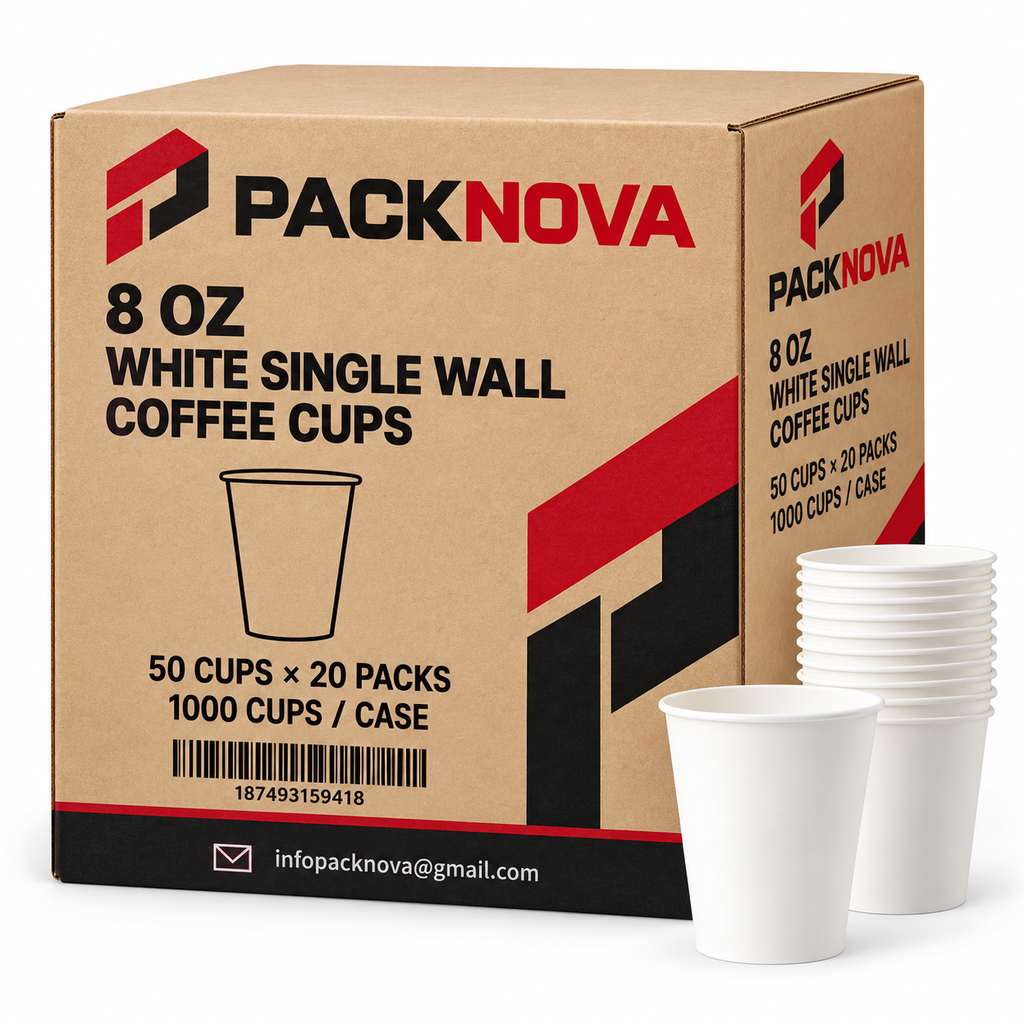 [CUPH001] PackNova - 8 oz Hot Paper Cups - 1000 pcs - Case