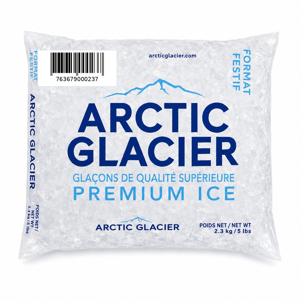 Arctic Glacier - Premium Ice Cubes Bagged - 2.3 Kg - Each