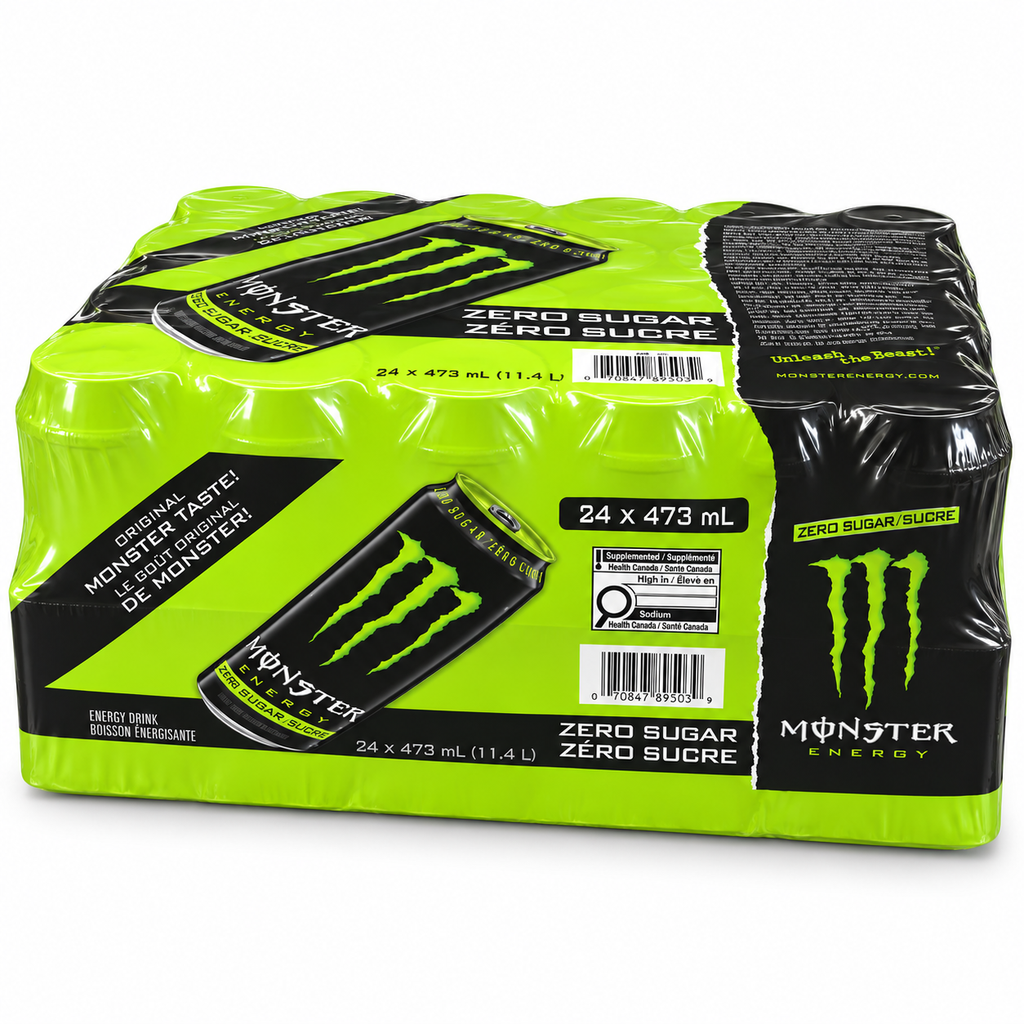Monster Energy Drink Zero Sugar - 24 x 473 ml