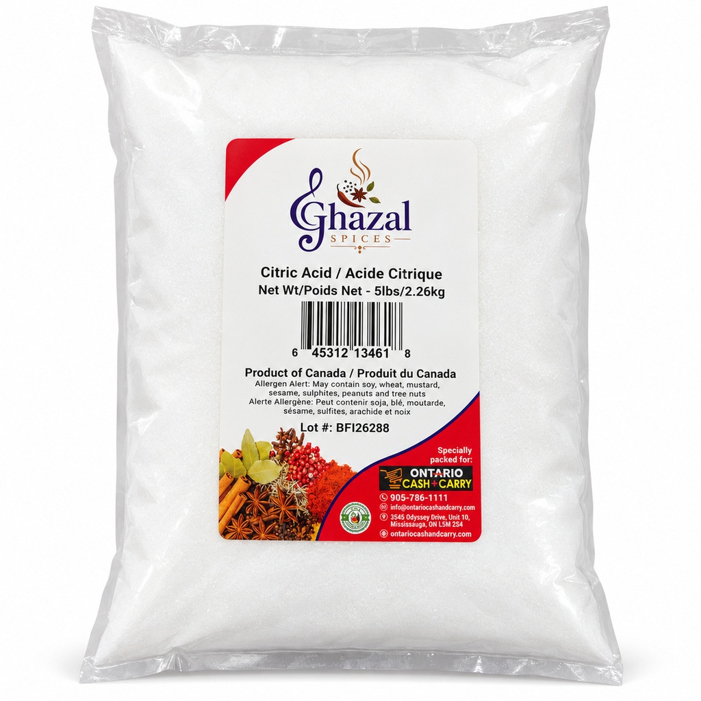 Ghazal - Citric Acid - 5lb - Each