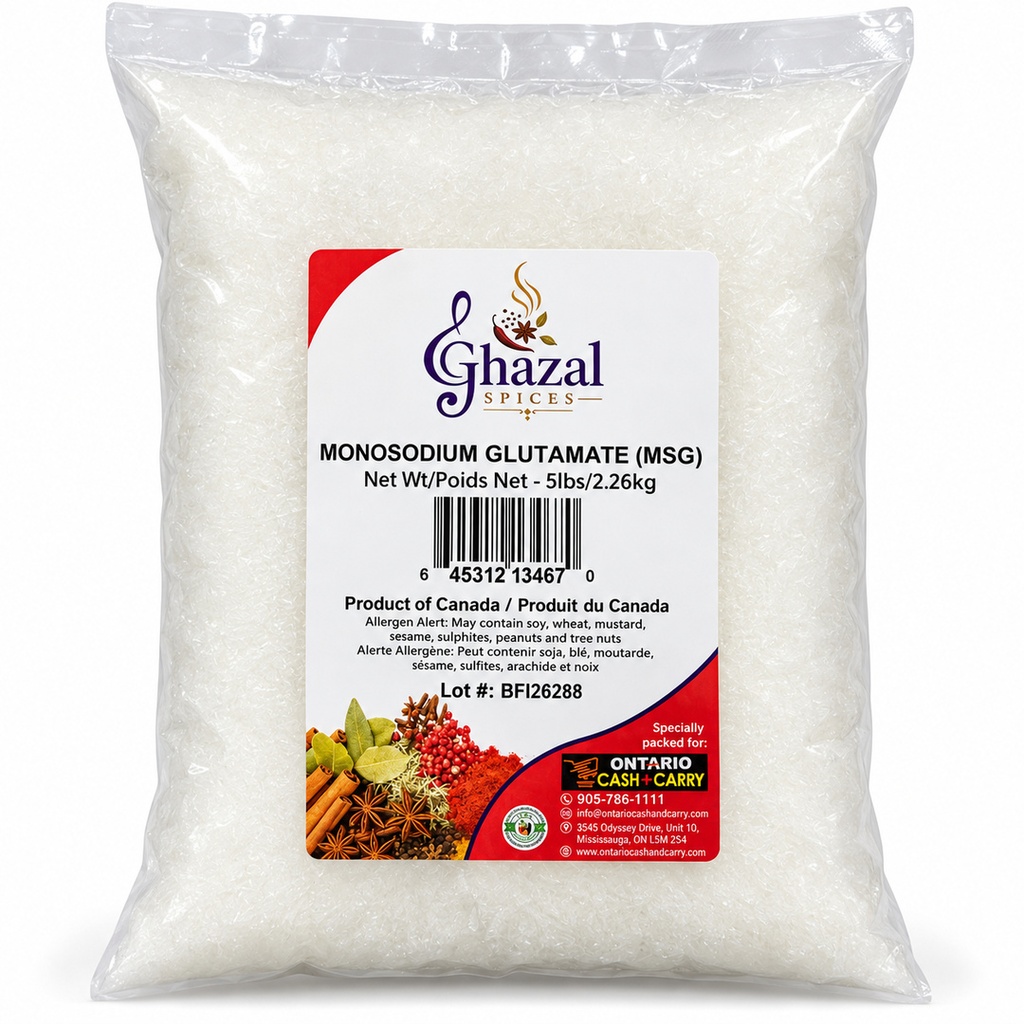 Ghazal- MSG - Chinese Salt - 5lb - Each